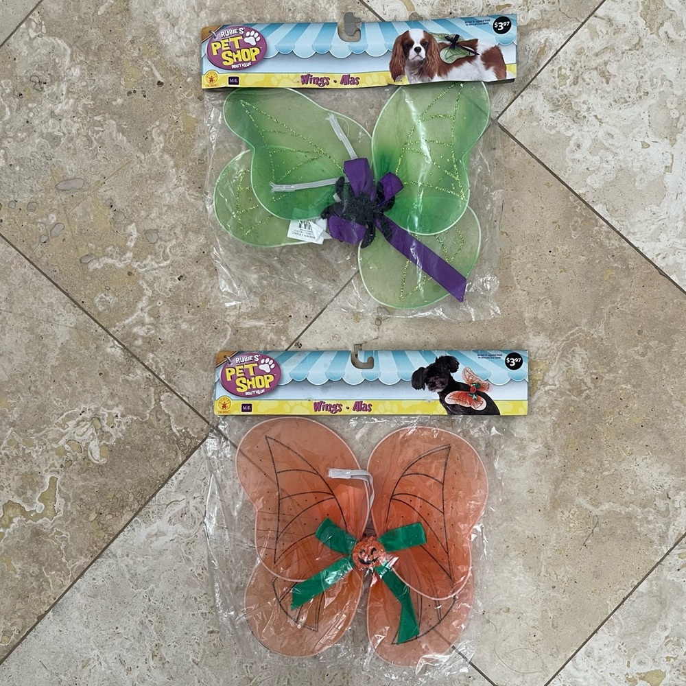 NWT (Lot of TWO) Angel Wings Pet Costumes